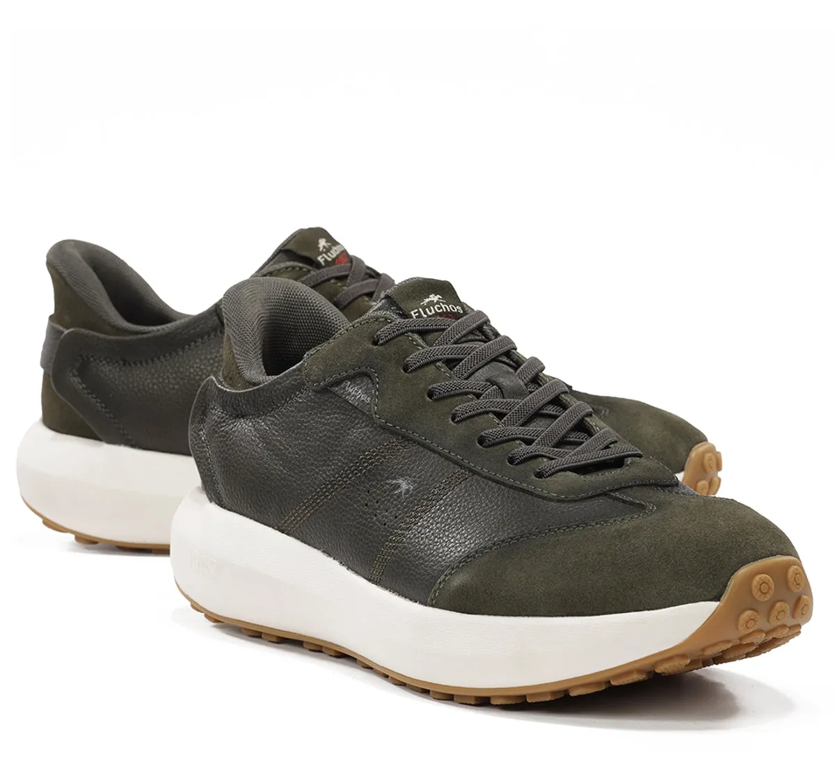 Fluchos Clay F2557 Sneaker Uomo Verde Hands-Free