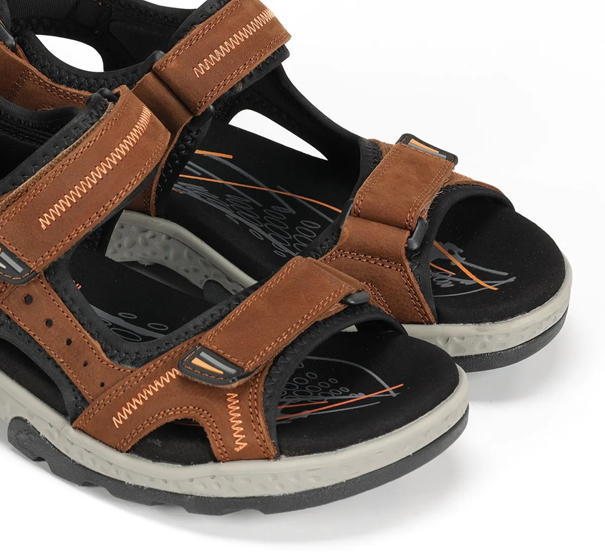 Fluchos Missouri F2411 sandali uomo marroni regolabili