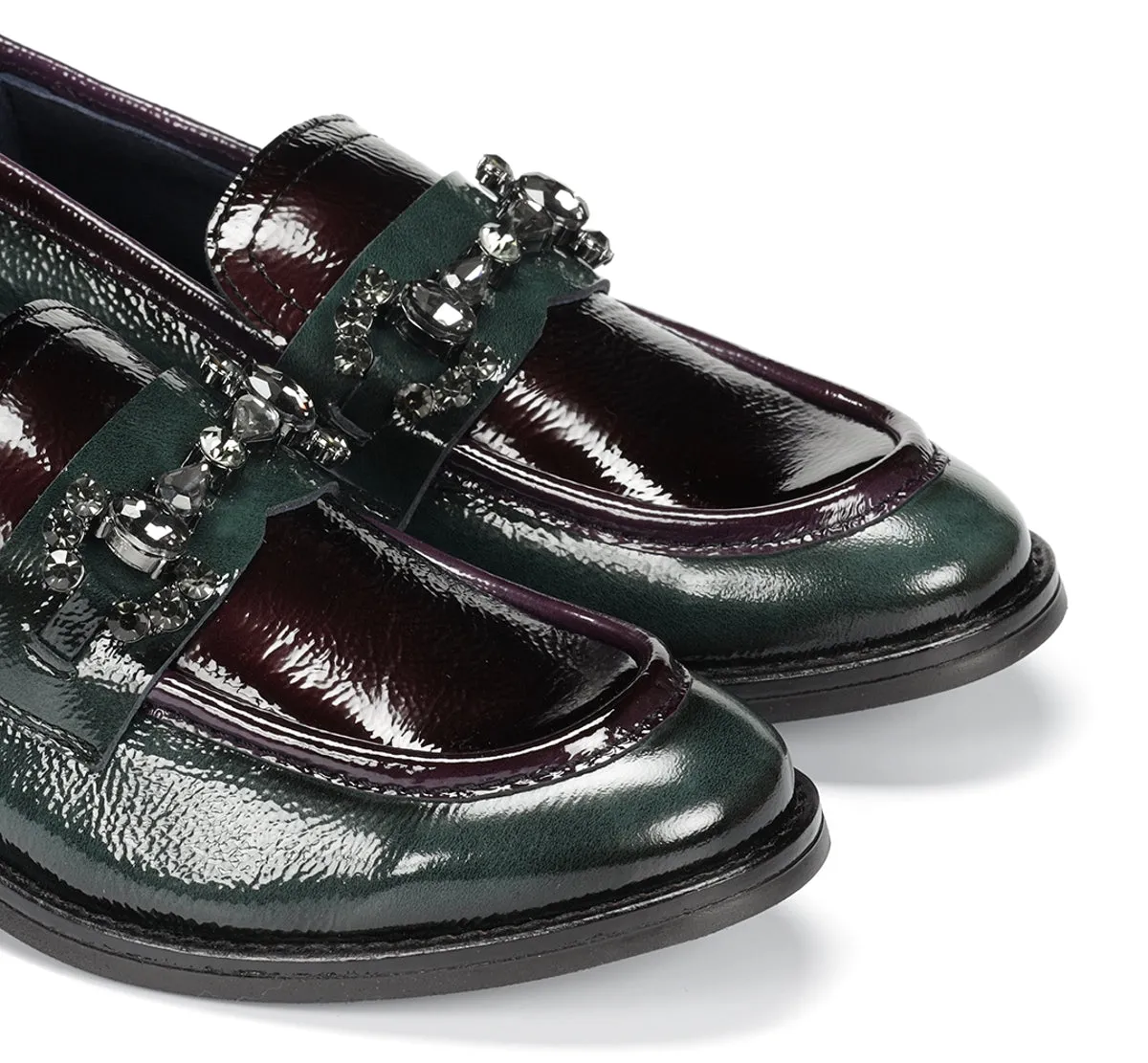 Fluchos Harvard D9118 mocassini donna verdi