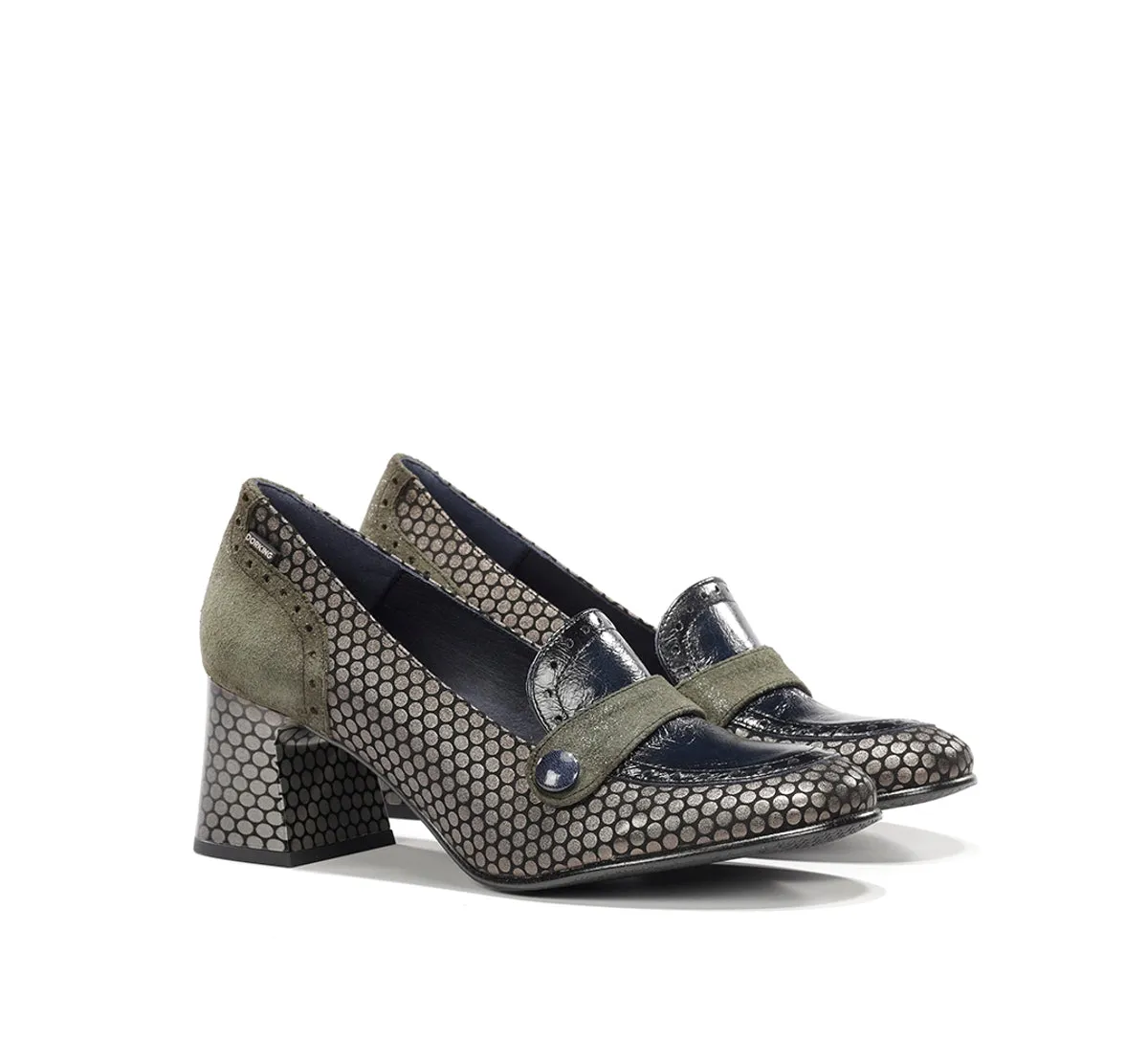 Dorking Dacy D9614 mocassini donna grigio tacco