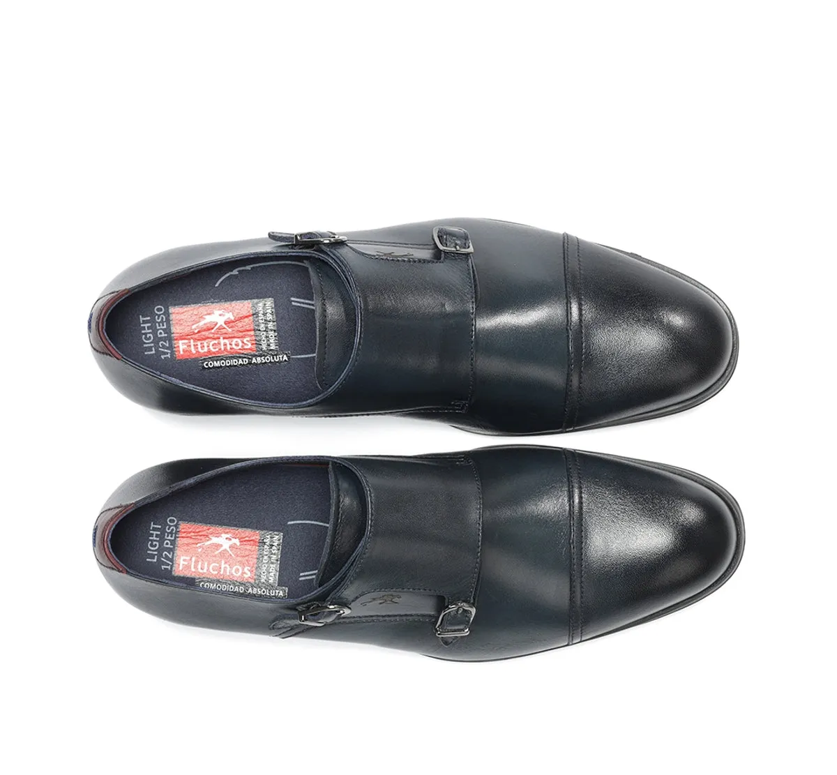 Fluchos Asgard F1838 scarpa uomo blu pelle elegante