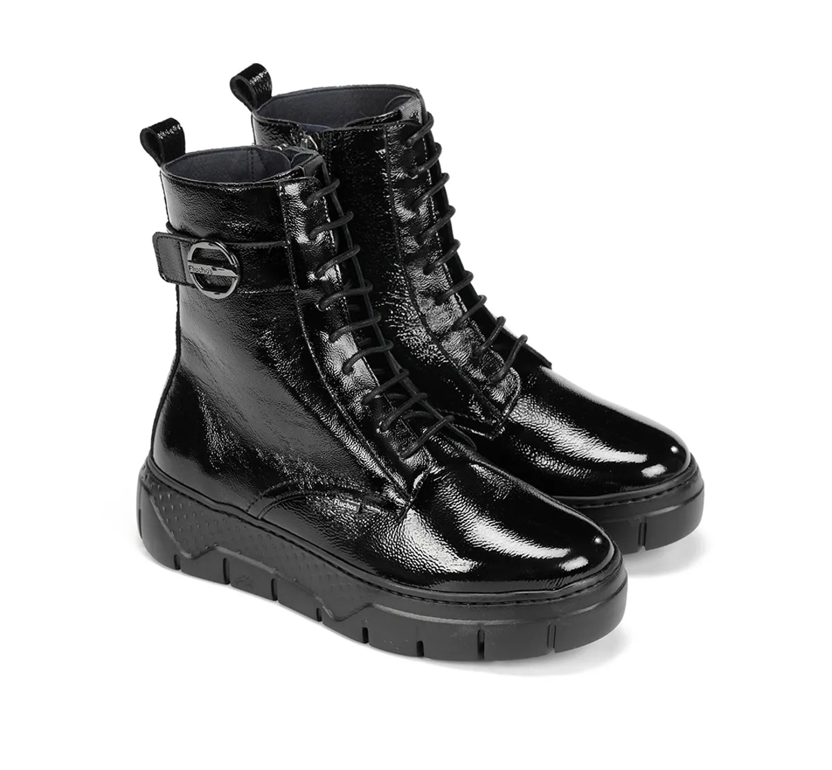 Fluchos Ilia F2303 stivaletti donna nero con lacci