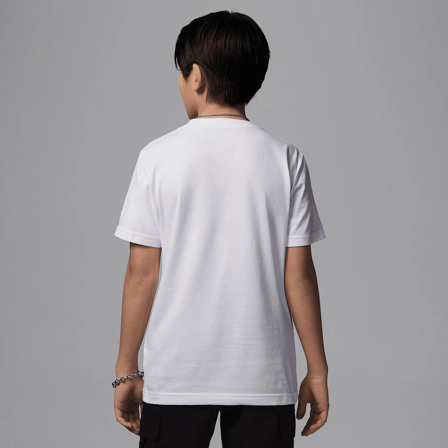 Jordan Logo t-shirt bambino S bianca cotone