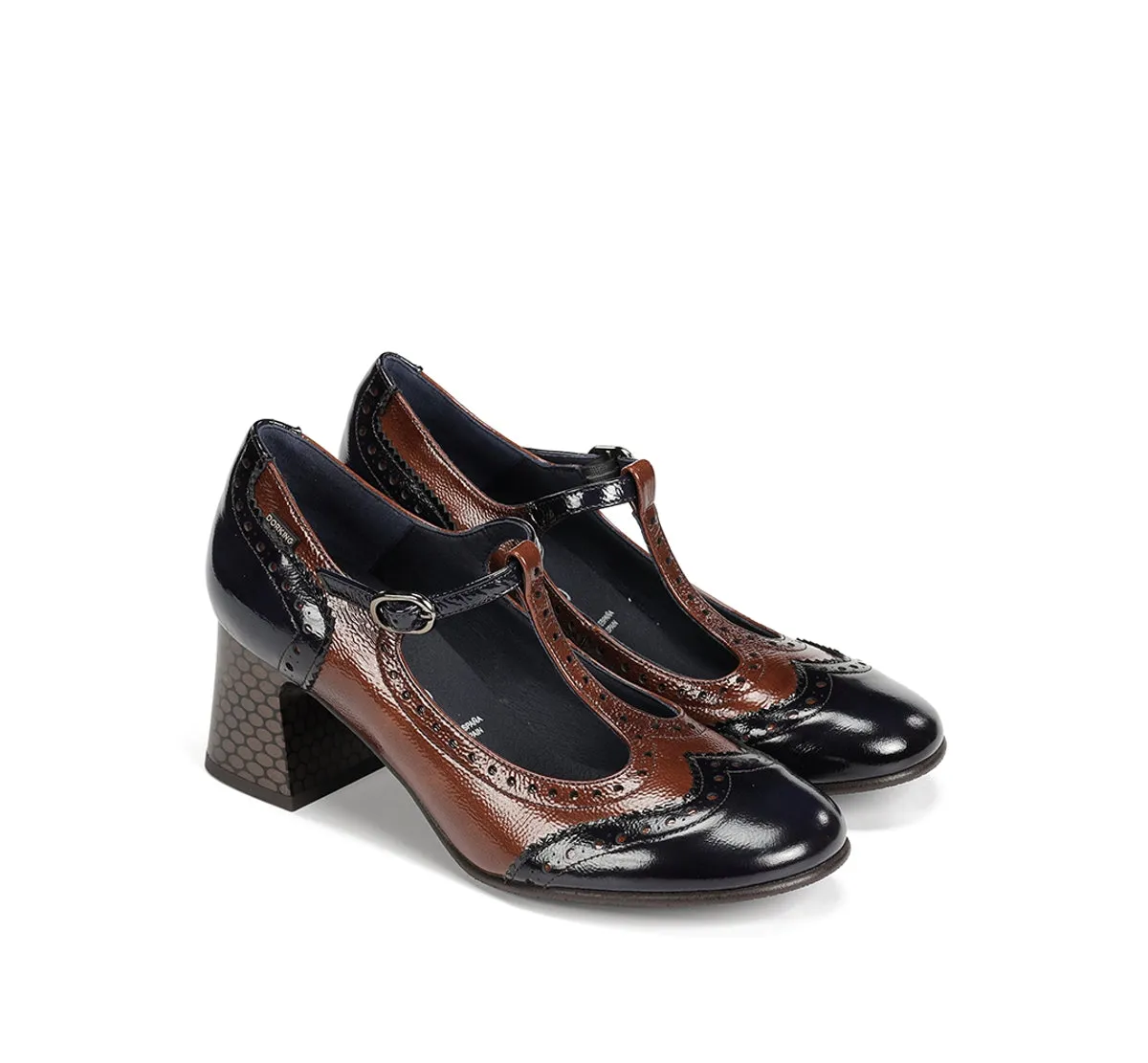 Fluchos Dacy D9618 mocassino donna marrone tacco comodo