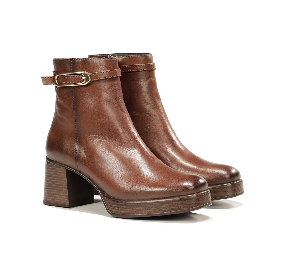 Fluchos Cristel D9733 stivaletti marrone donna