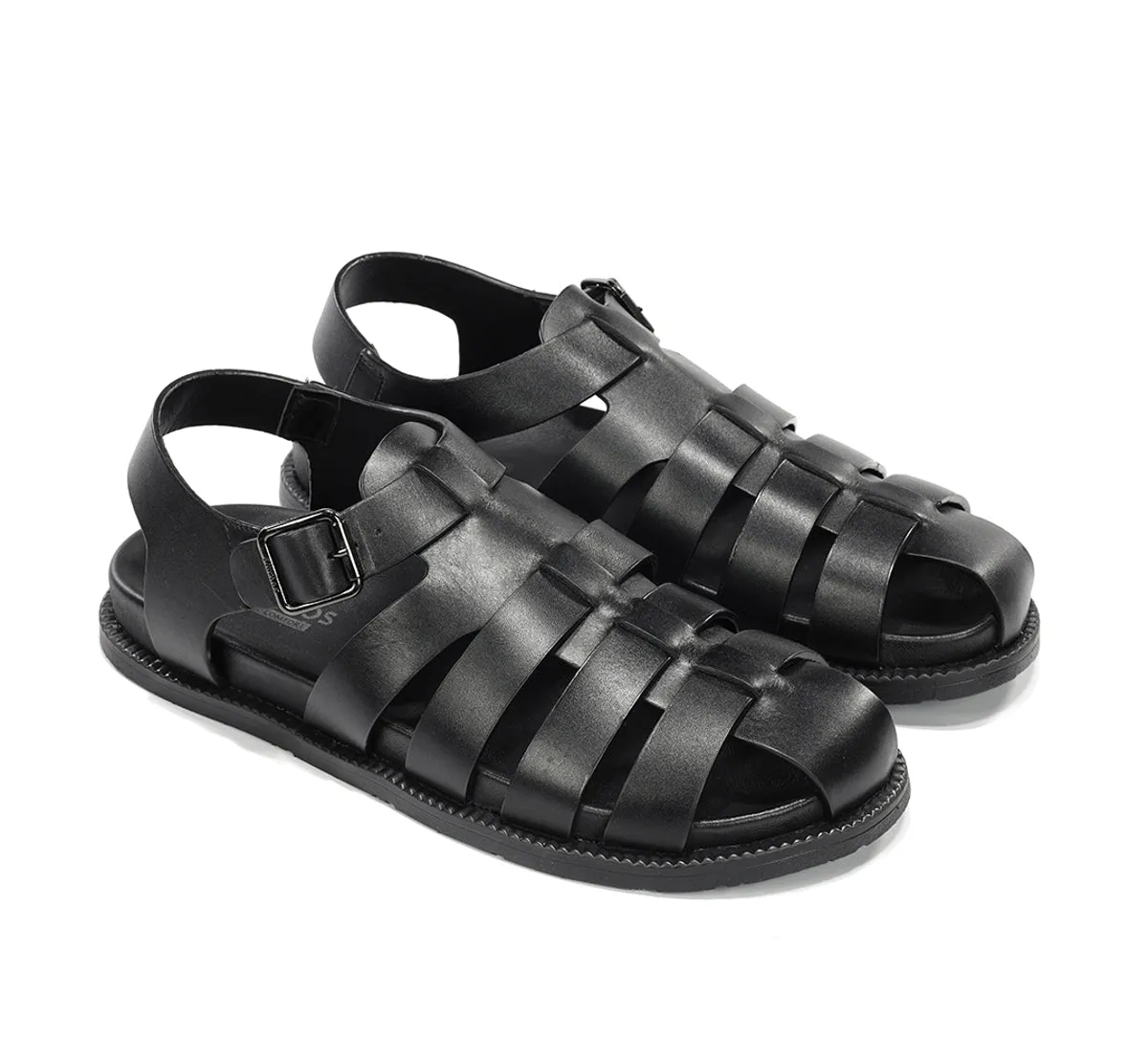 Fluchos Bari F2450 sandali uomo nero pelle