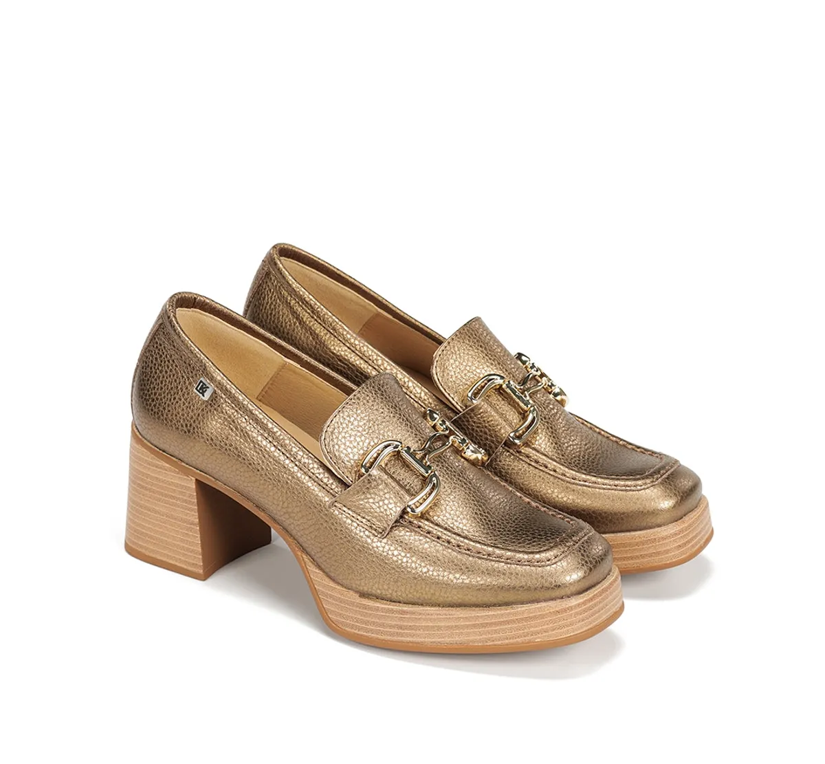 Dorking Cristel D9438 mocassini donna marroni plateau