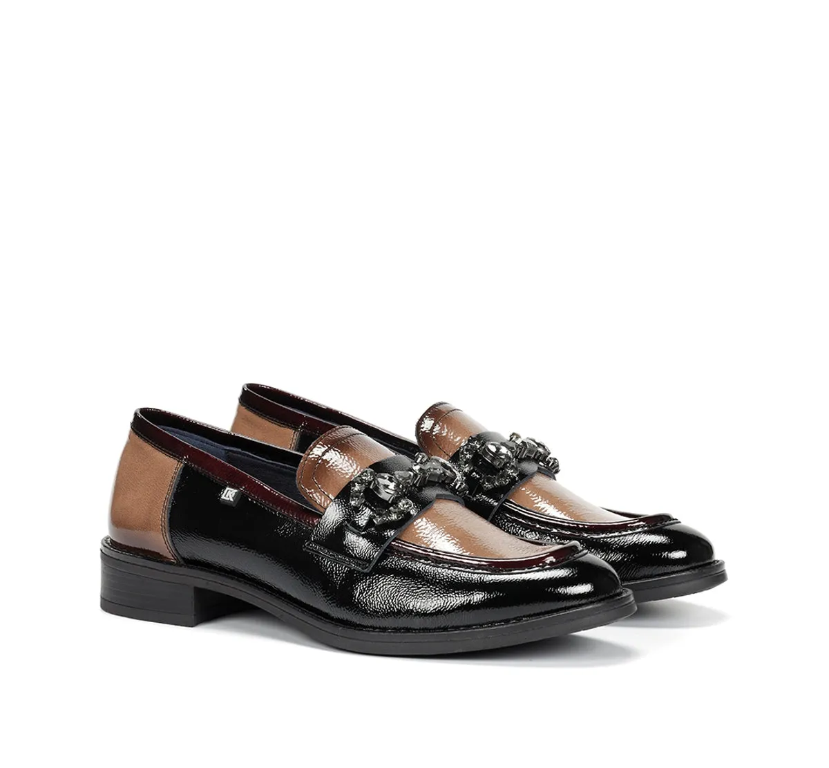 Fluchos Dorking Harvard D9118 mocassini donna neri