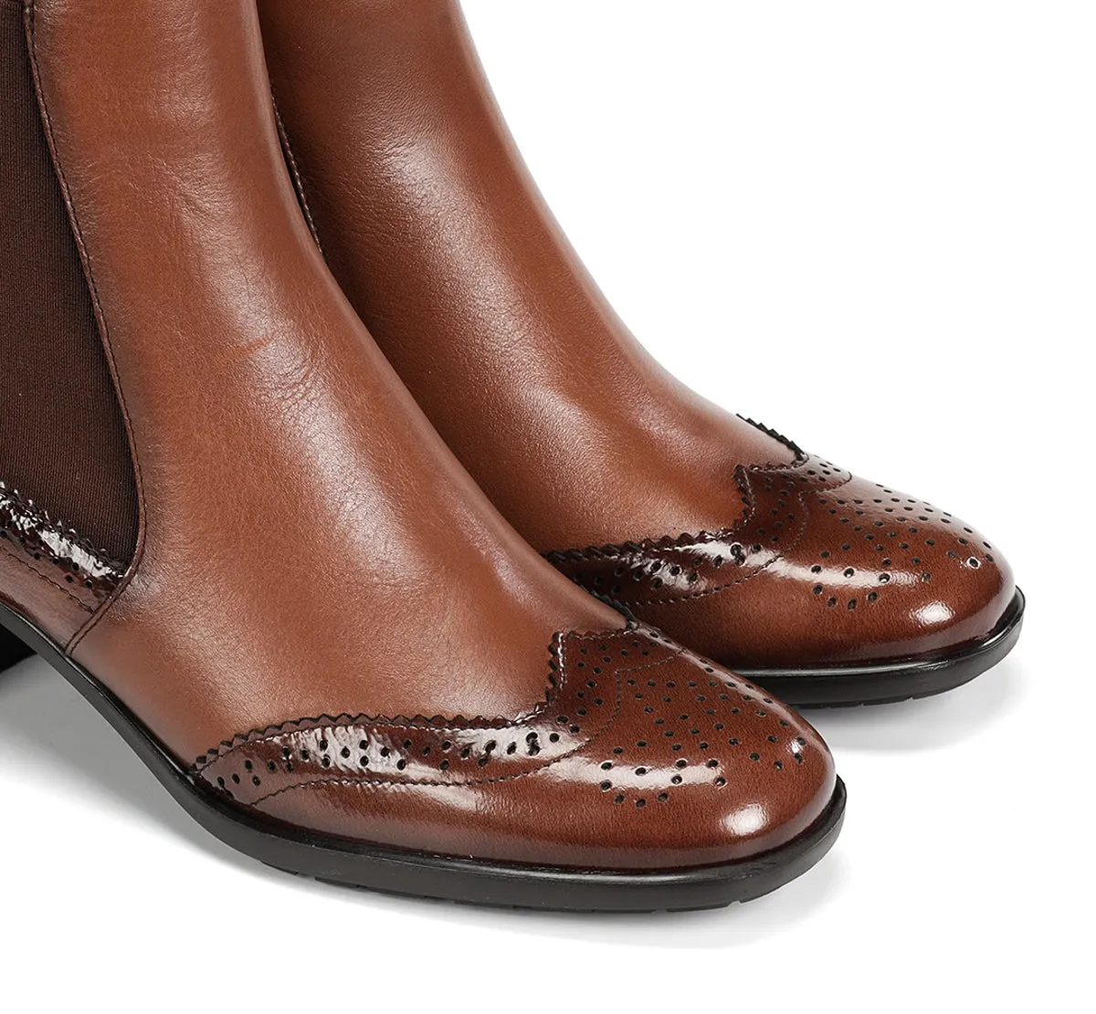 Dorking Ikia D9368 stivaletti donna marroni fibbie