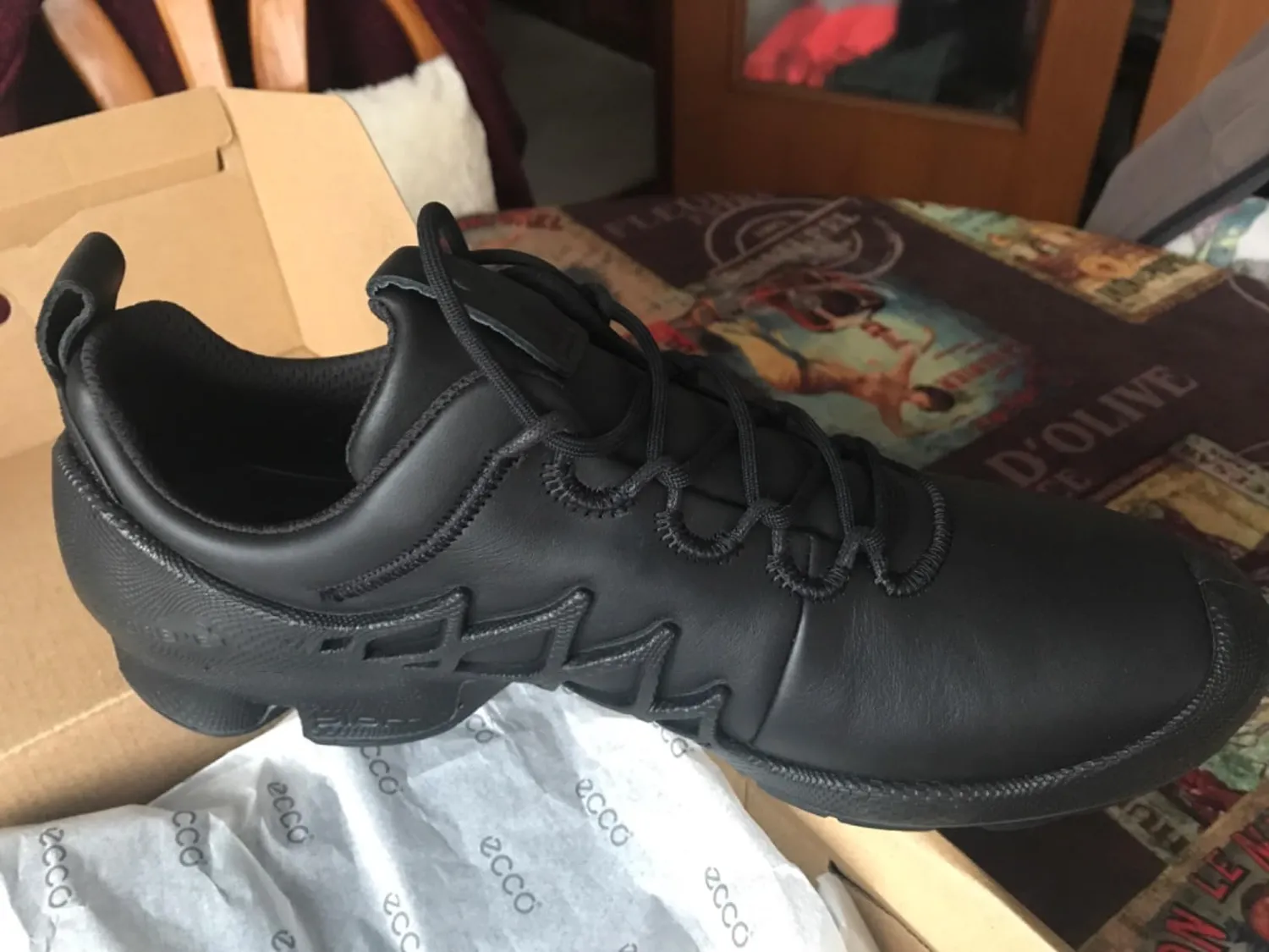 Ecco Biom Aex sneakers uomo 43 EU pelle nera