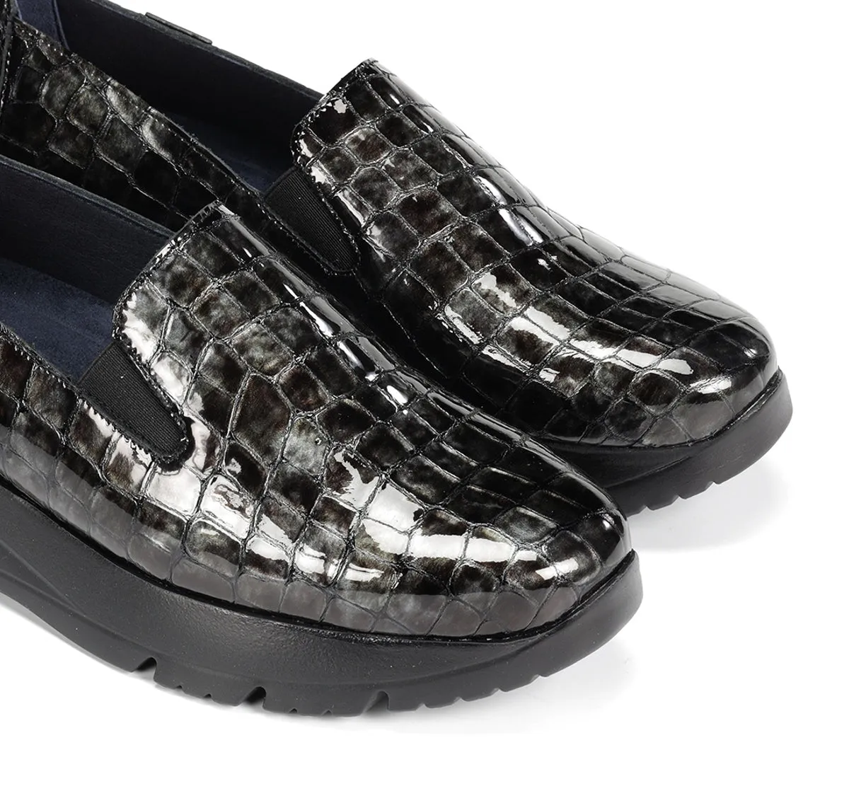 Fluchos Eira F2159 slip on donna grigie senza lacci