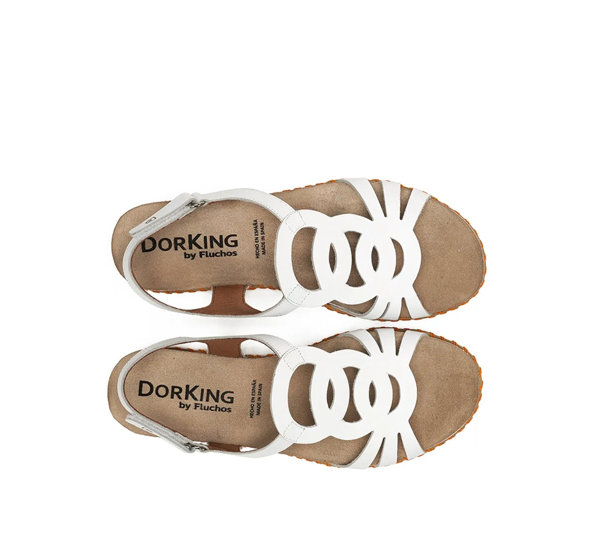 Dorking Sport D9322 sandalo donna bianco velcro