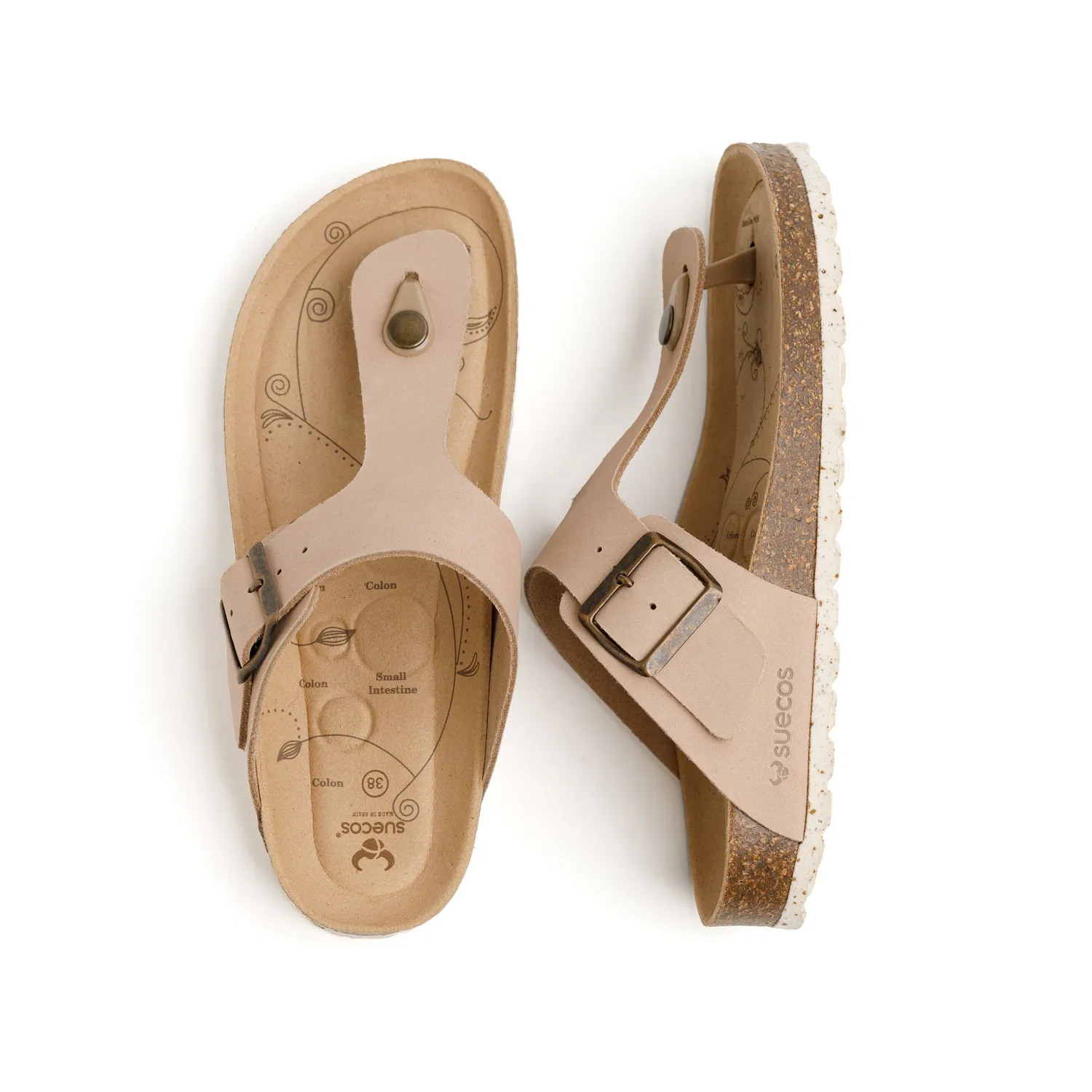 Suecos Viky Soft sandali donna taupe ergonomici
