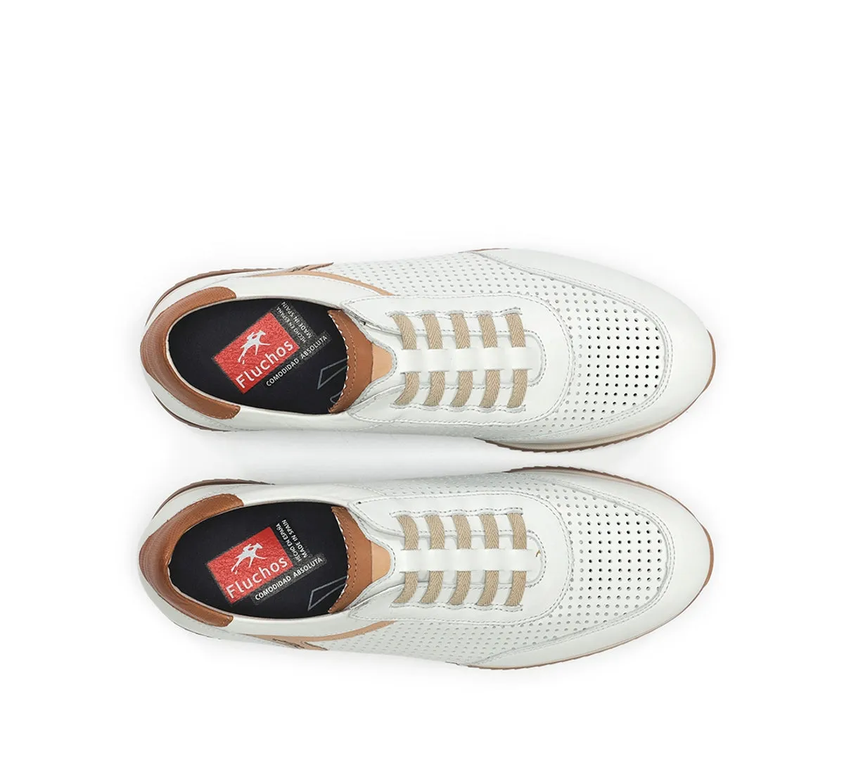 Fluchos Samir F2189 sneakers uomo bianche traspiranti