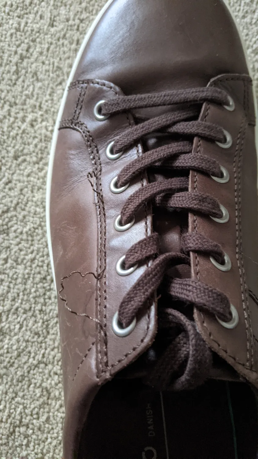 Ecco Soft Classic sneaker uomo 43 EU pelle cognac