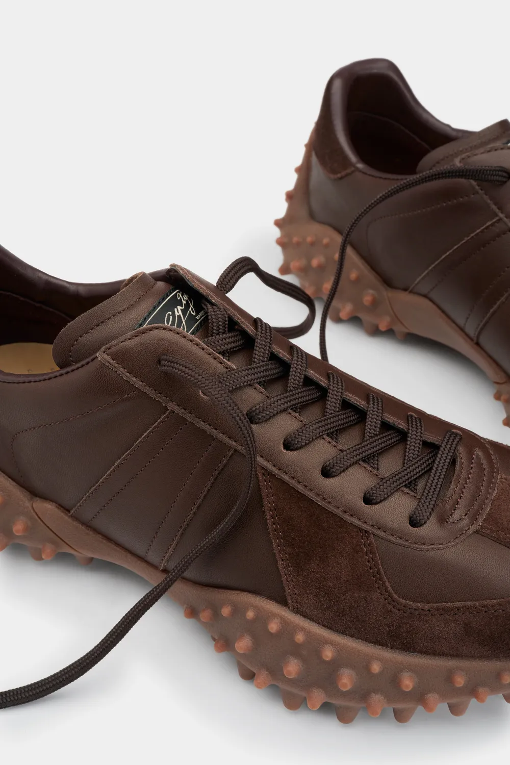 Eytys Aria sneakers pelle espresso suola spike