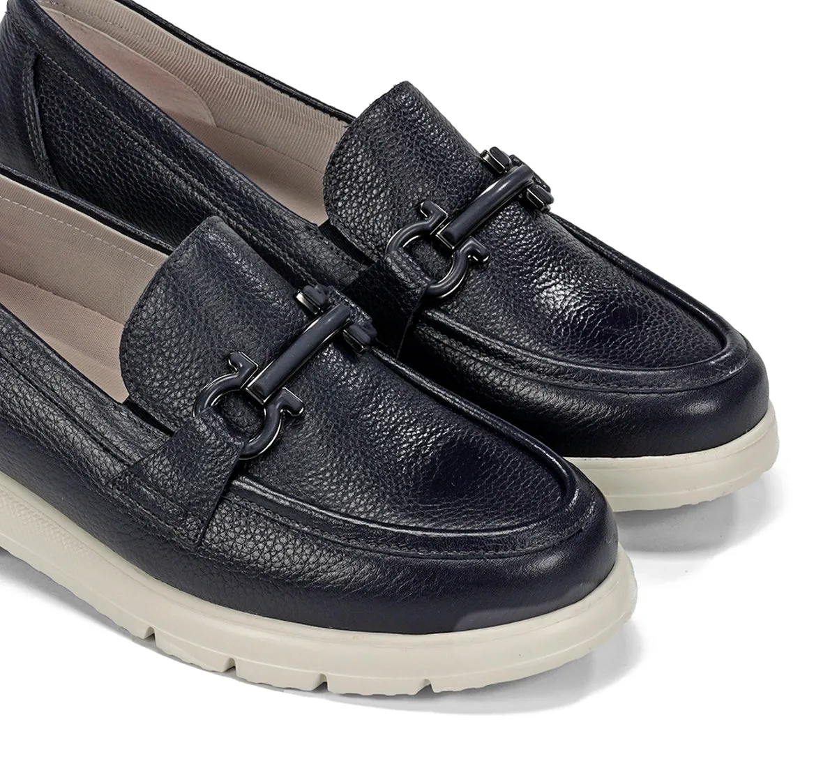 Fluchos Gladis F1936 mocassino donna blu punta tonda