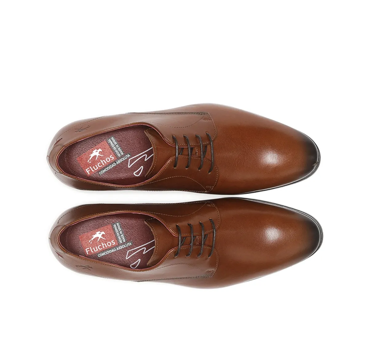 Fluchos Adam F0842 scarpe stringate uomo marroni pelle
