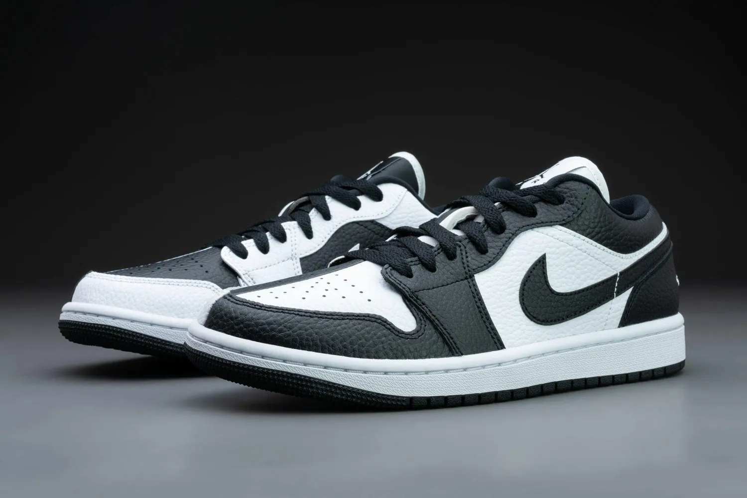 Nike Air Jordan 1 Low Sneakers Donna Bianco Nero