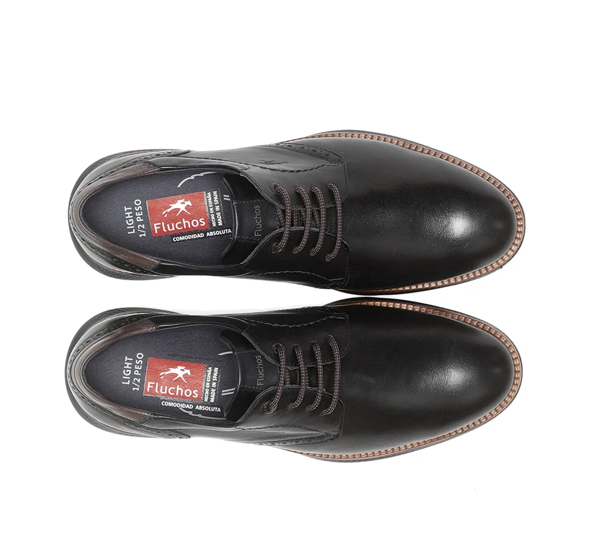Fluchos William F1351 scarpe uomo nere classiche