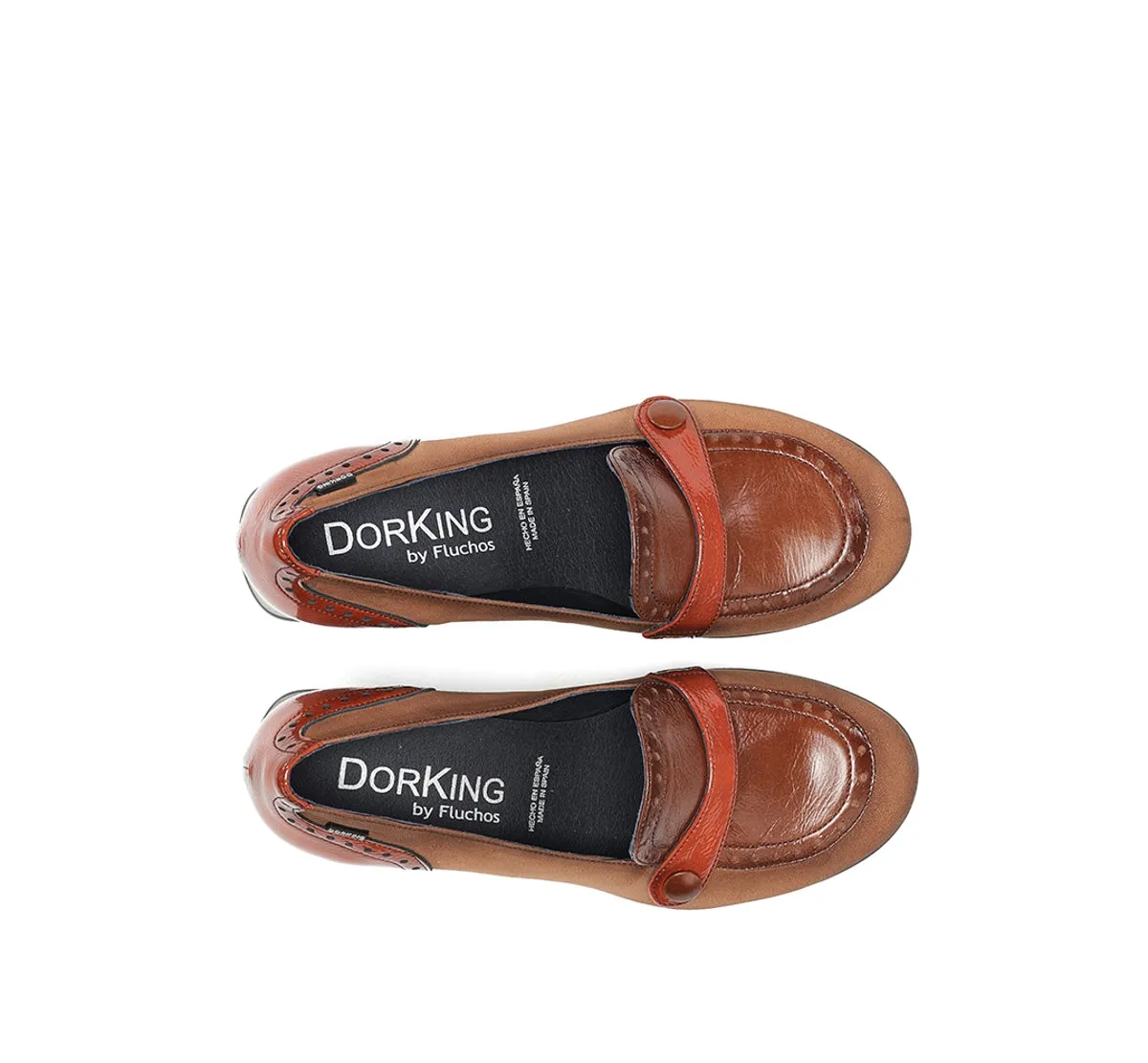 Dorking Dacy D9614 mocassino donna marrone con tacco