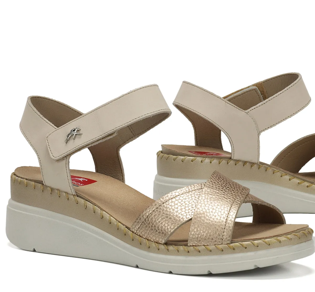 Fluchos Leza F2139 Sandali Oro Donna
