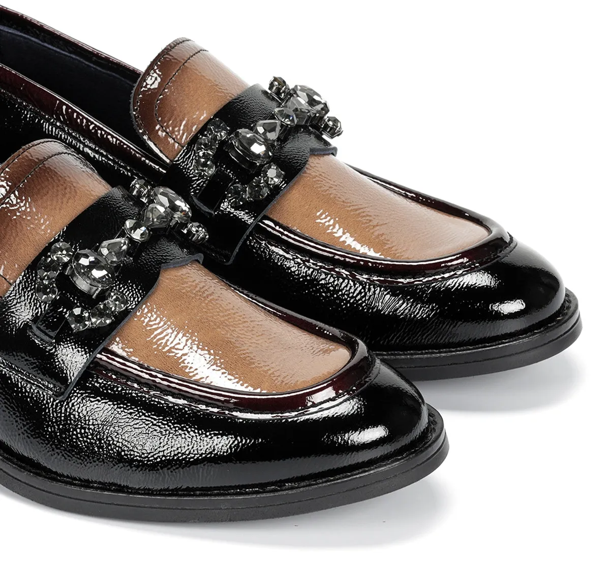 Fluchos Dorking Harvard D9118 mocassini donna neri