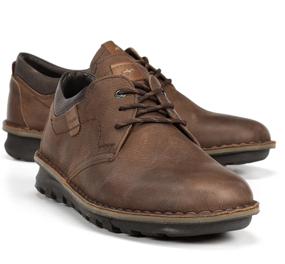 Fluchos Alvin F2258 scarpe marroni uomo lacci leggeri