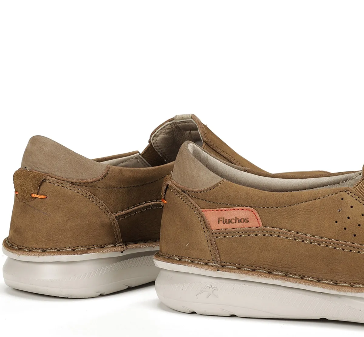 Fluchos Parker F2001 Slip On Uomo Marrone Leggera