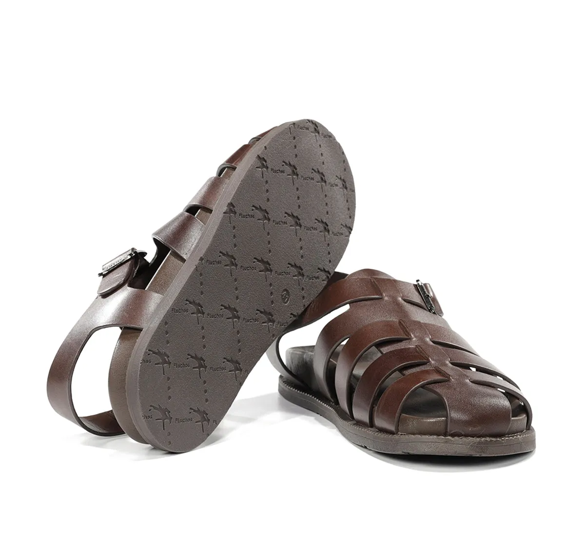 Fluchos Bari F2450 sandalo marrone uomo anatomico