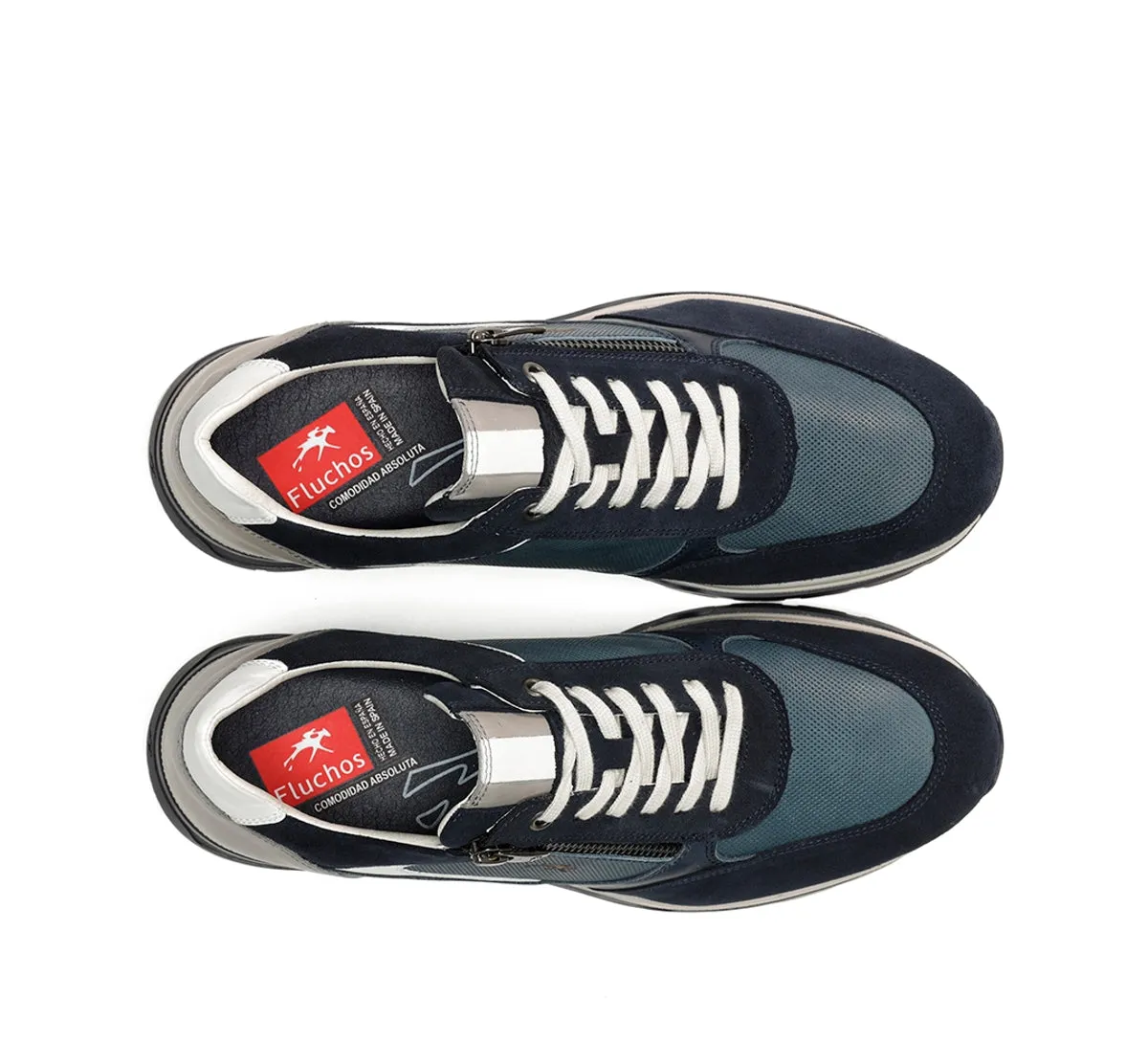 Fluchos Louis F1958 sneakers uomo blu pelle