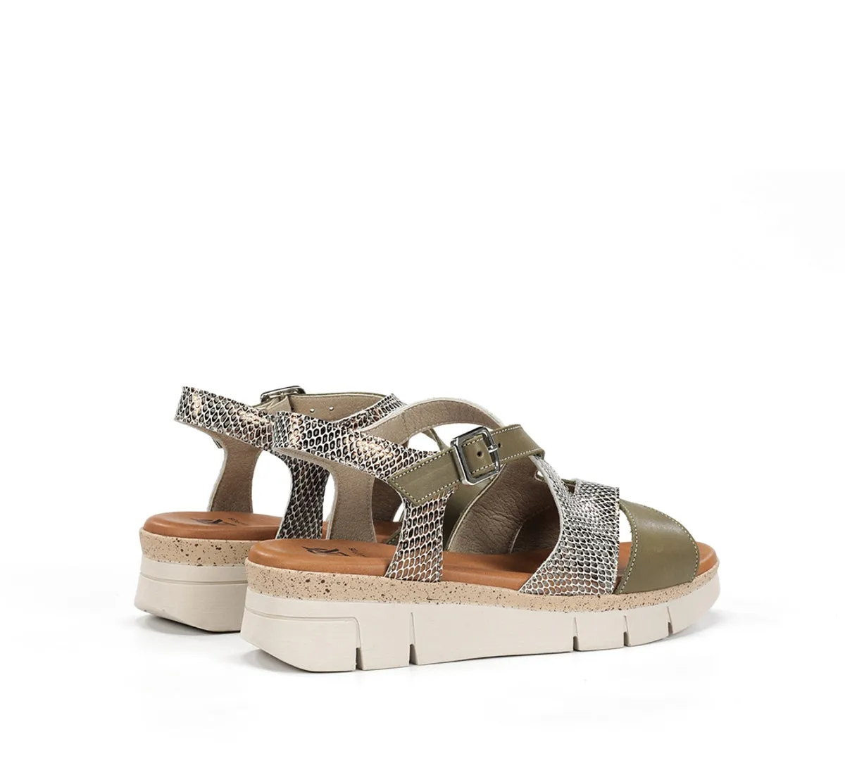 Fluchos Klau D9485 sandali donna verdi leggeri