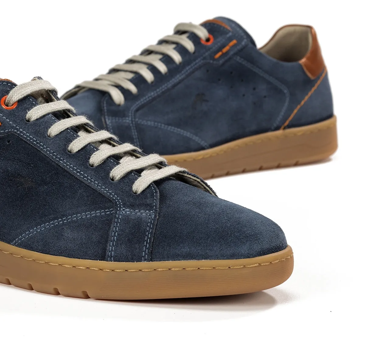 Fluchos Leo F1727 sneakers uomo blu suola retro