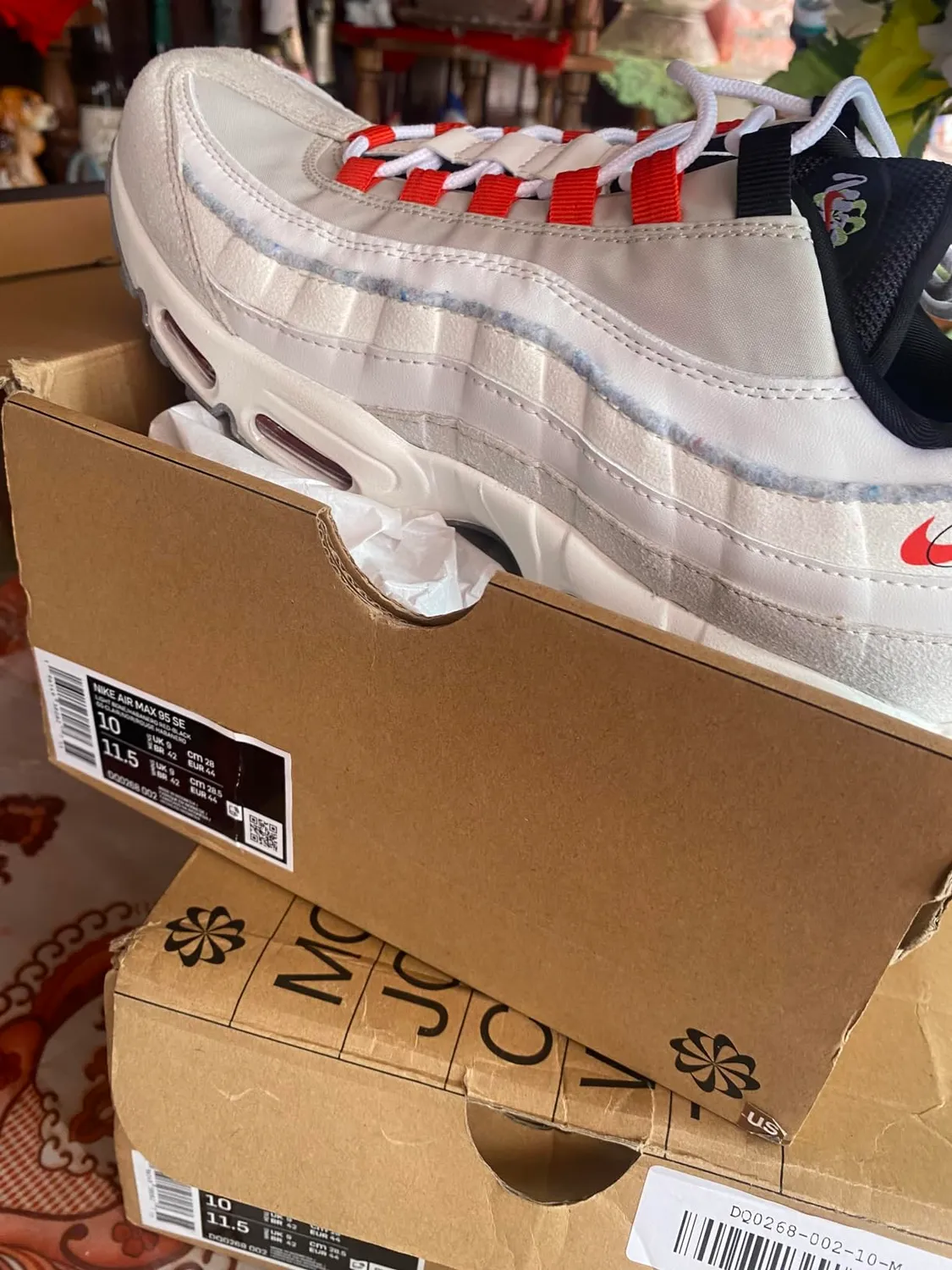 Nike Air Max 95 sneakers uomo 45 EU Grigio Cemento