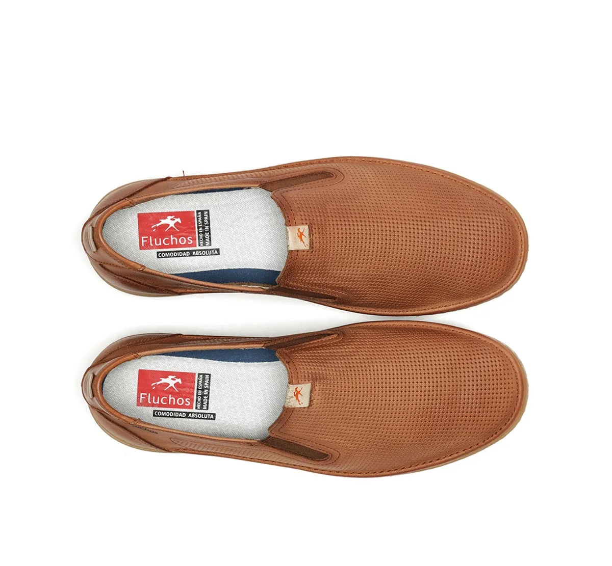Fluchos Leo F1946 slip on uomo marroni senza lacci