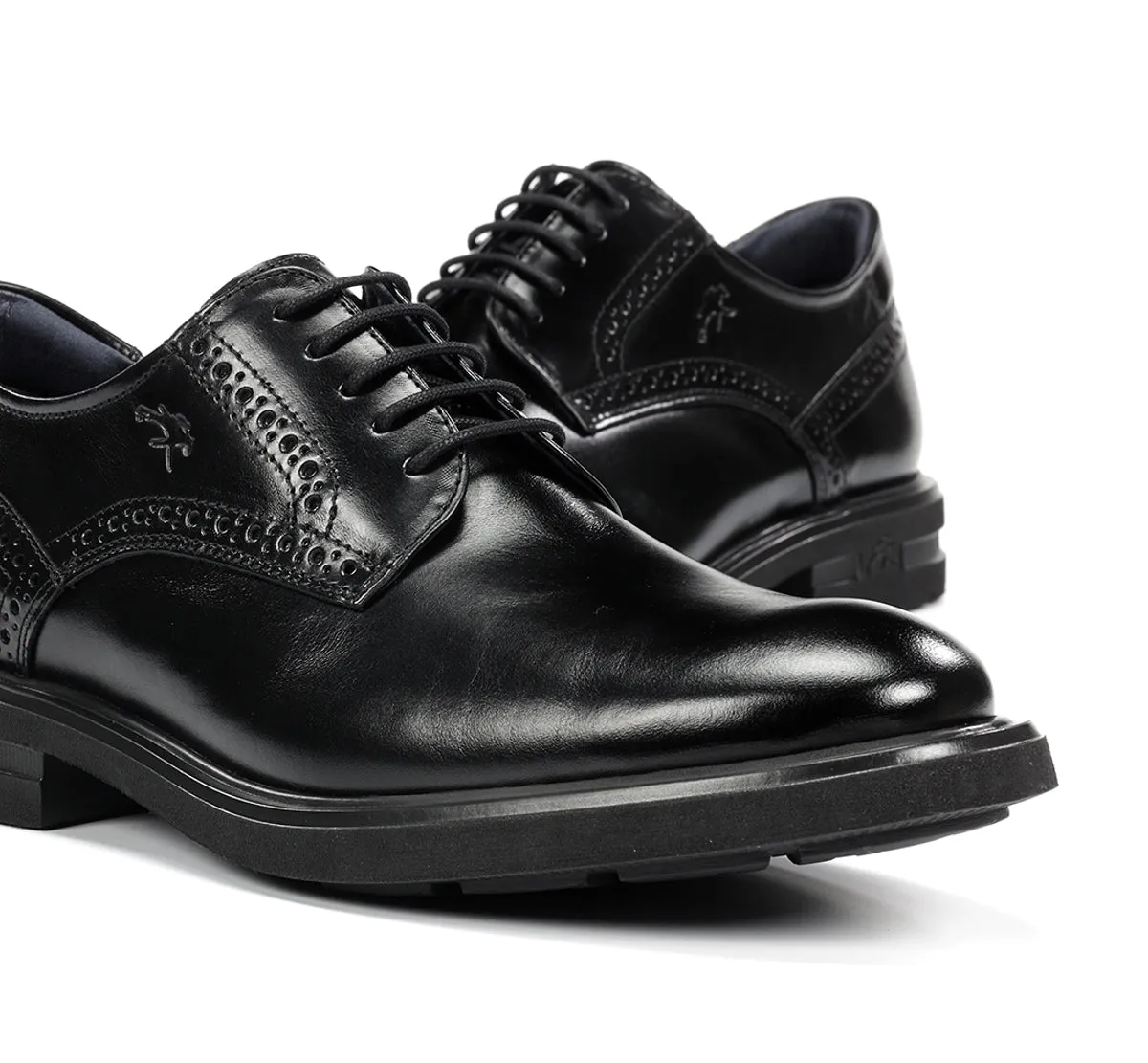 Fluchos Belgas F0630 scarpa uomo nero elegante