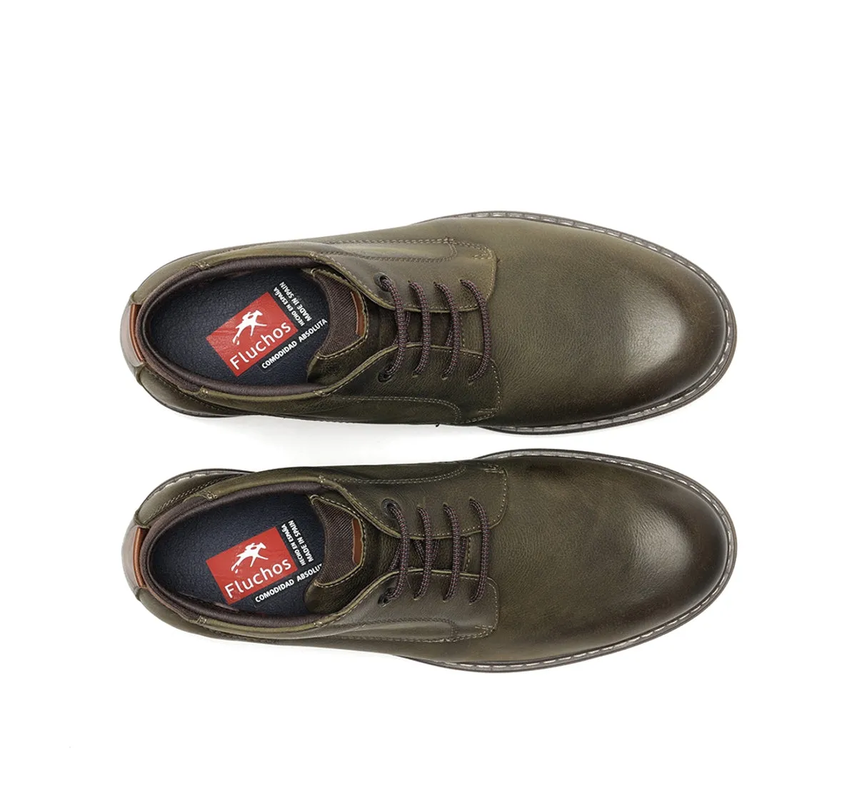 Fluchos Truman F1593 stivaletti uomo verde pelle