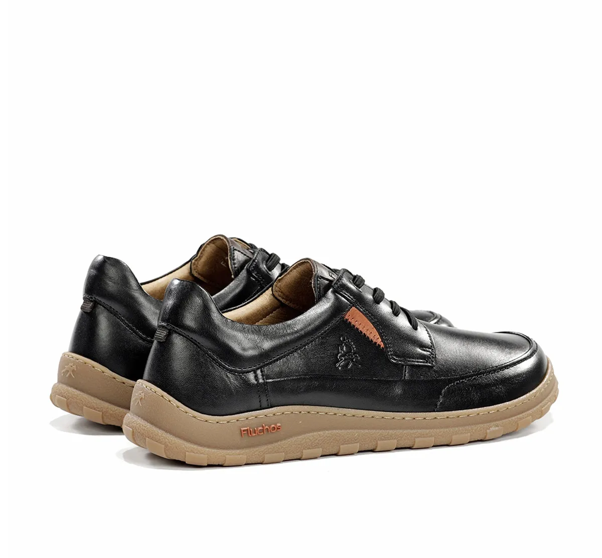 Fluchos Jerry F2504 scarpe nere uomo pianta larga