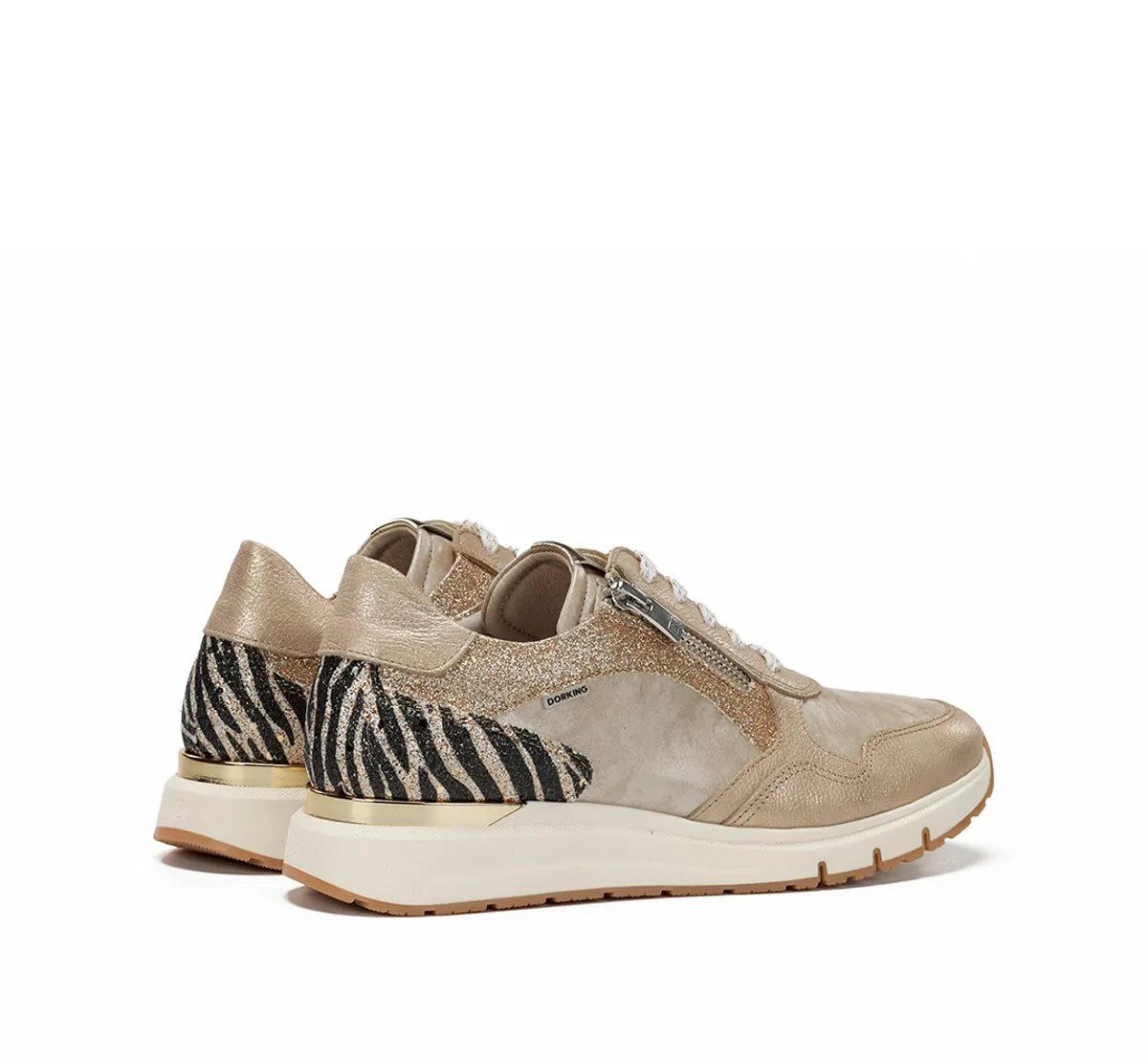 Fluchos Serena D9556 Sneaker Oro Donna Comfort