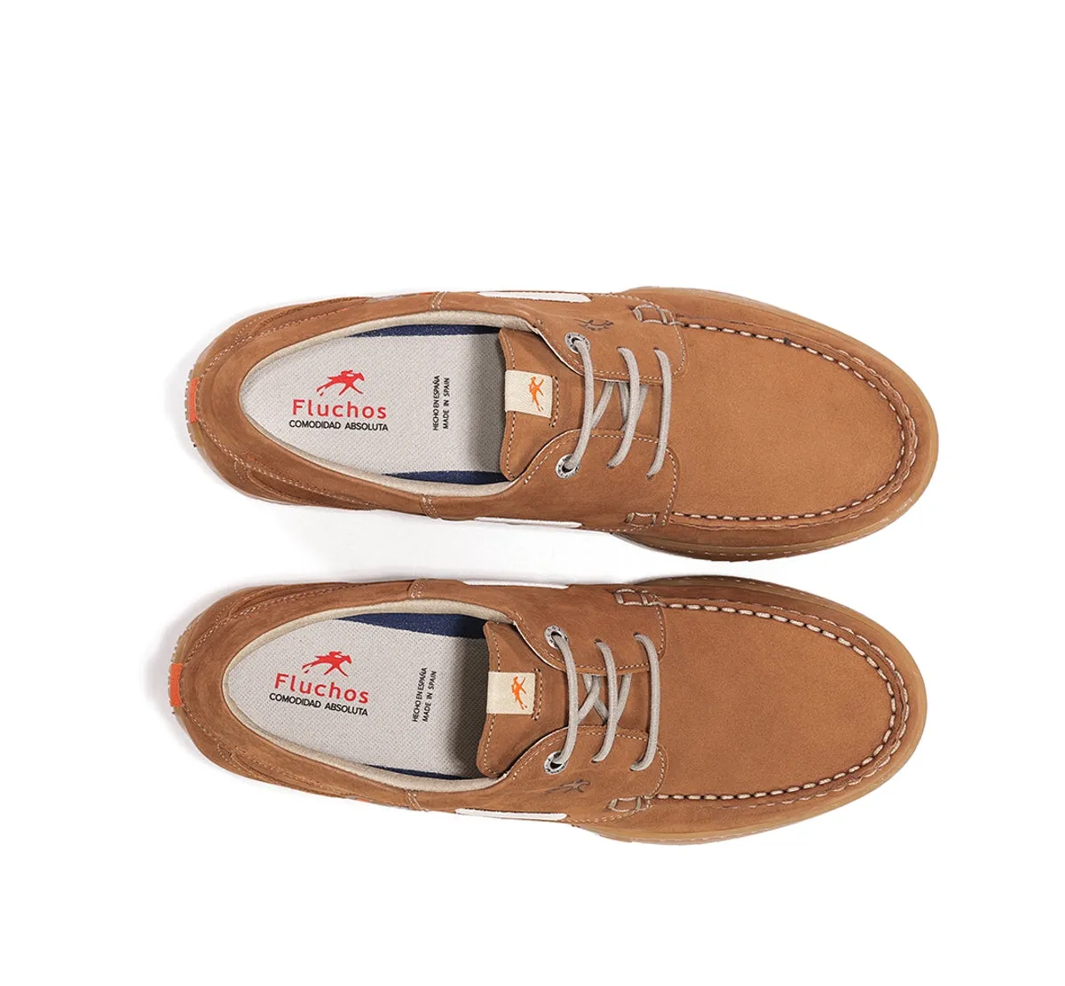 Fluchos Bruno F2434 scarpe da barca uomo marroni