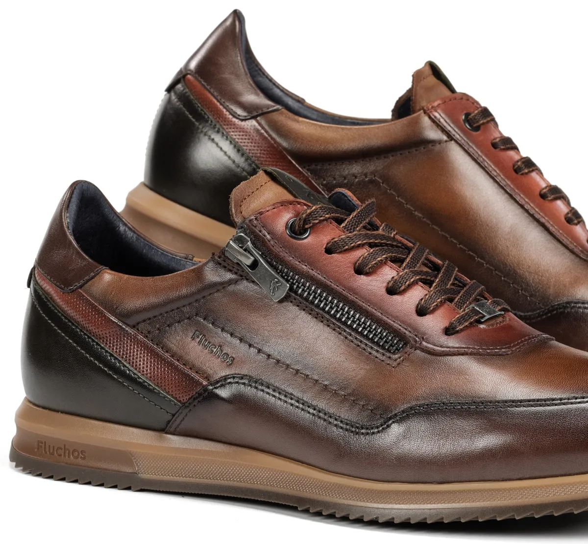 Fluchos Samir F2263 sneakers uomo marroni versatili