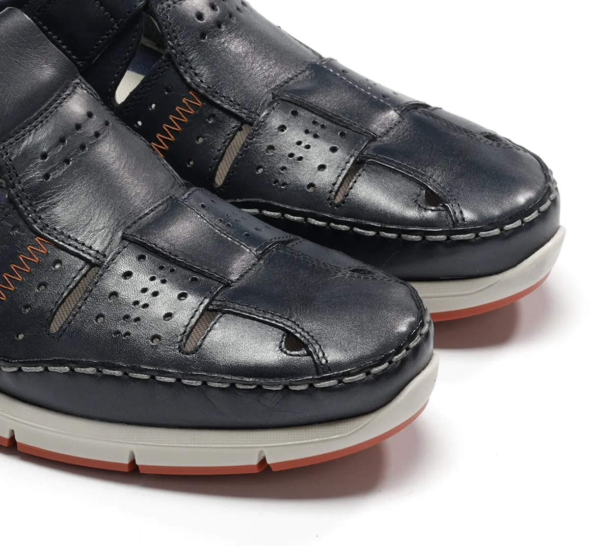 Fluchos Yannic F1444 sandali uomo blu con lacci