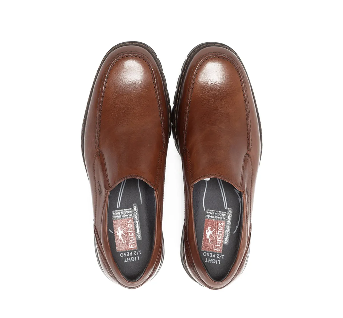 Fluchos Crono 9144 slip on marrone uomo comfort