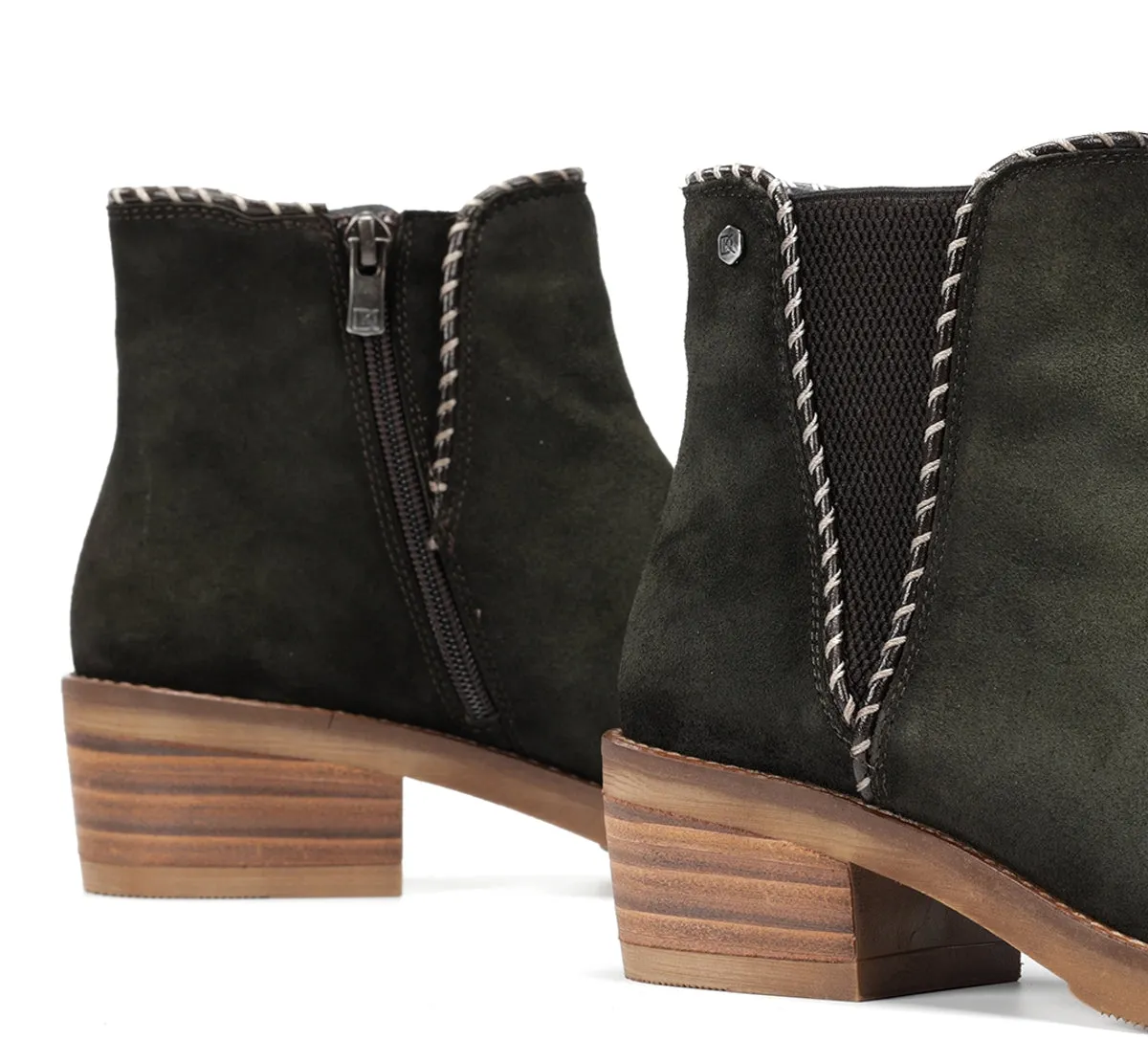 Fluchos Dorking Layla D9545 stivaletto donna verde tacco basso