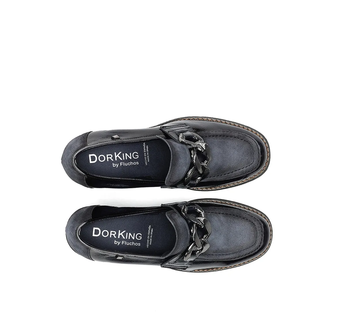 Dorking Oprah D9193 mocassino donna blu suola crepe