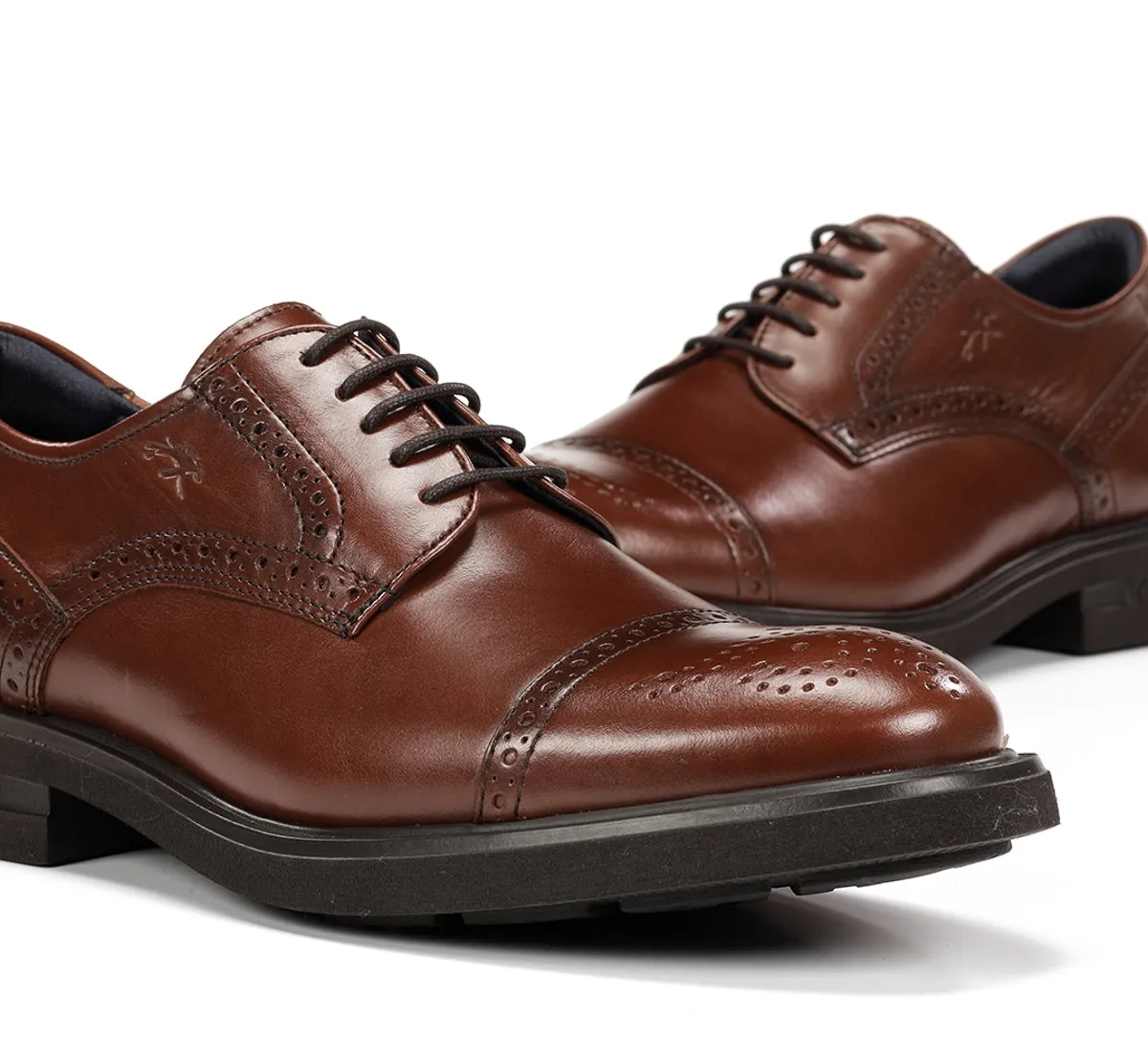 Fluchos Belgas F0629 scarpe uomo marrone classiche