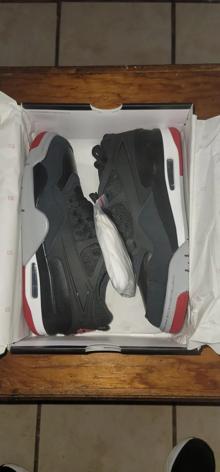 Air Jordan 4 RM sneakers uomo 42 EU nero rosso