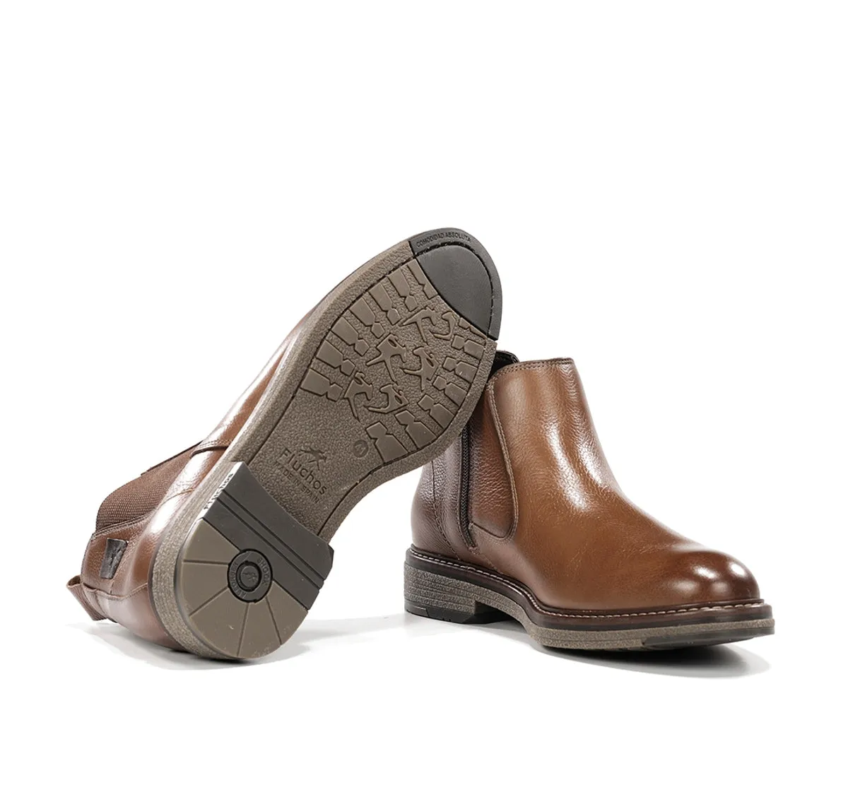 Fluchos Kasper F1817 stivaletti marrone uomo classici