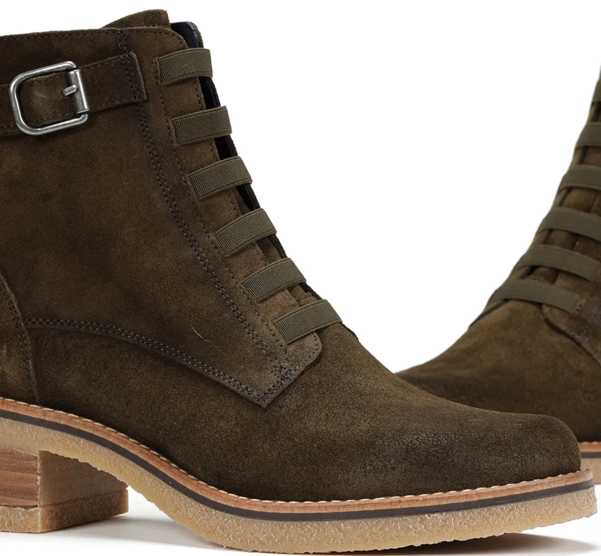 Fluchos Lucero D8868 tronchetto donna verde crepla
