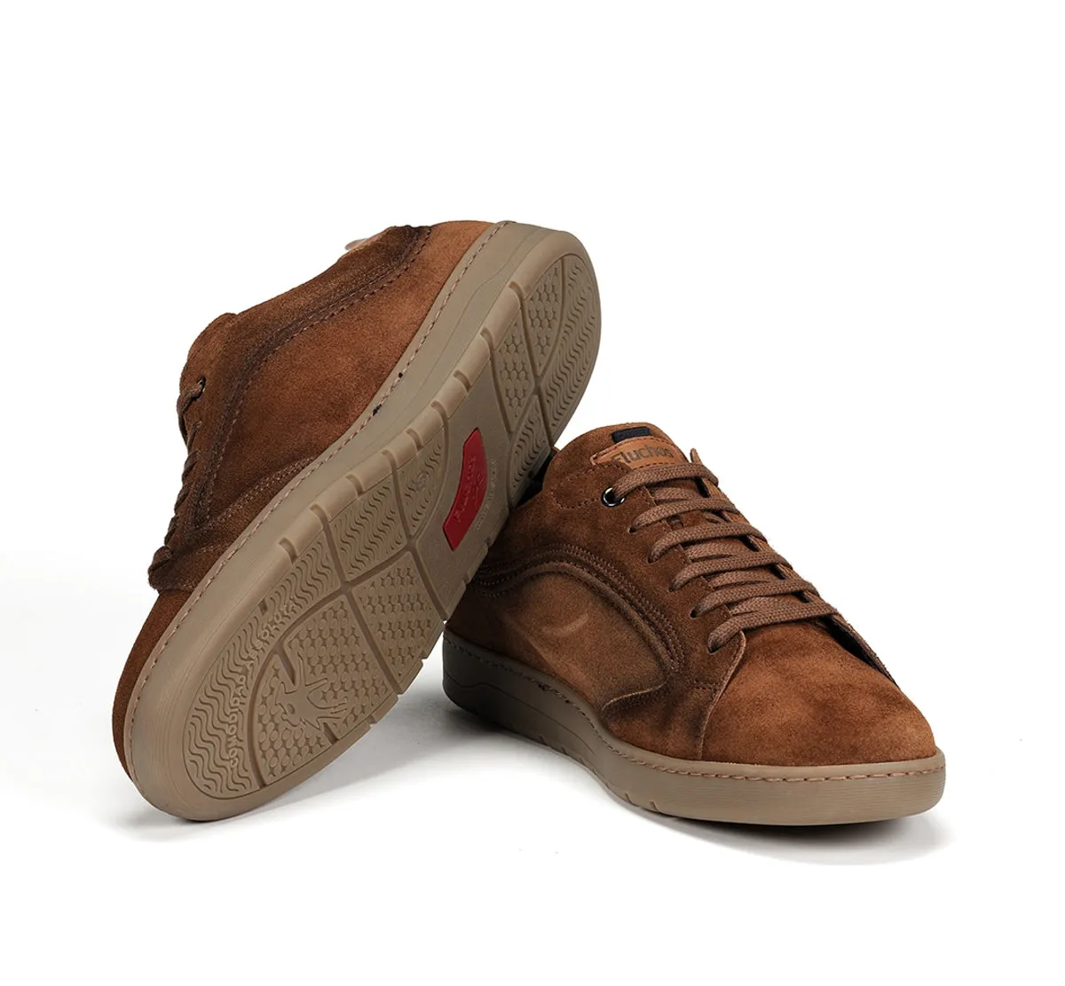 Fluchos Leo F1721 Sneaker Marrone Retro Uomo